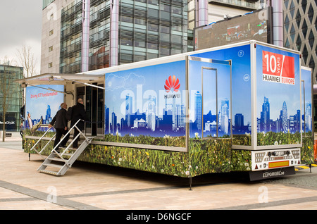 Huawei Exhibition Truck Stock Photo