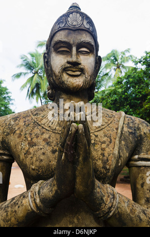 King statue Mihintale, Sri Lanka, Asia Stock Photo