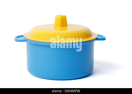 closed pan, toy, isolated on white Stock Photo