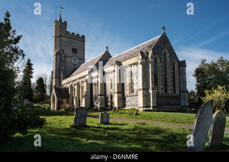 Holy Cross Church, Goodnestone, Kent, UK. Stock Photo