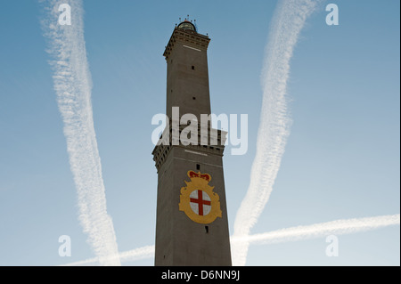 Genoa, Italy, the Lighthouse of Genoa Stock Photo