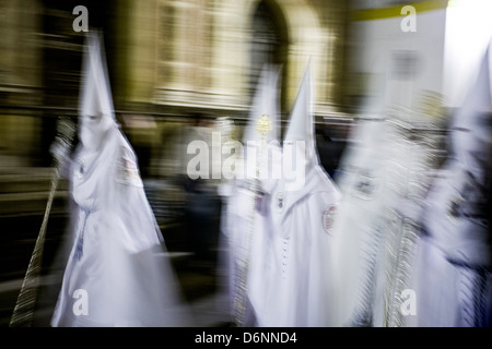 Seville, Spain, at a Hermandades processions for Semana Santa Stock Photo