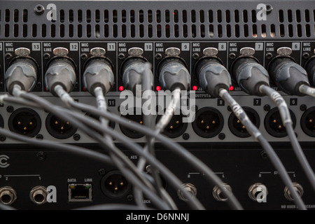 Berlin, Germany, plug into a mixer Stock Photo