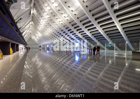 Arrival terminal at Taiwan Taoyuan International Airport. Stock Photo