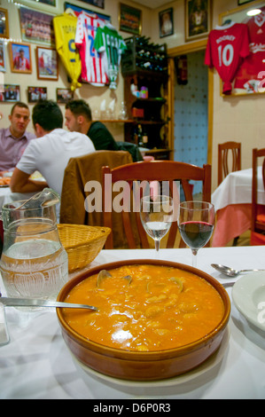 Seafood fabada. Asturias, Spain. Stock Photo