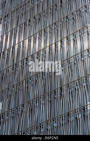 Modern metal architecture of the GAP shop building in Ginza, Tokyo, Japan Stock Photo