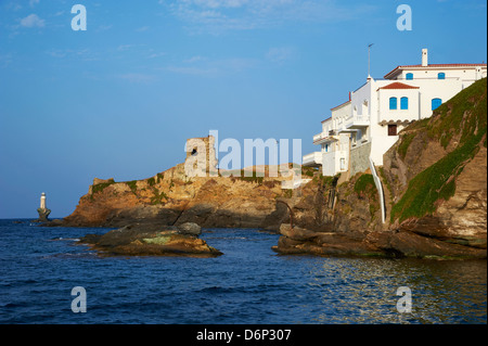 Hora, Andros Island, Cyclades, Greek Islands, Greece, Europe Stock Photo