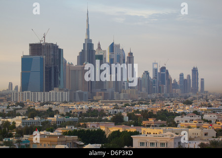 City skyline, Dubai, United Arab Emirates, Middle East Stock Photo