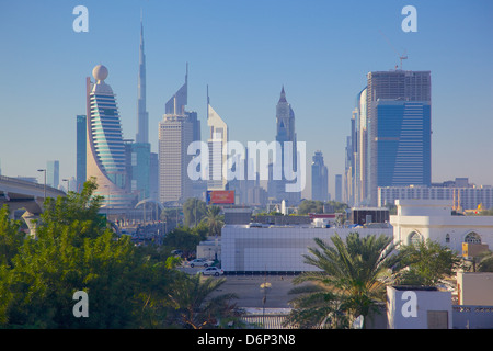 City skyline, Dubai, United Arab Emirates, Middle East Stock Photo