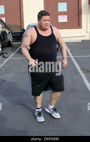 Chaz Bono 'Dancing with the Stars' celebrities outside the dance rehearsal studios Los Angeles, California - 14.10.11 Stock Photo