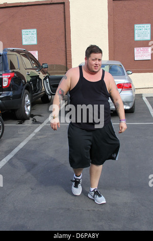 Chaz Bono 'Dancing with the Stars' celebrities outside the dance rehearsal studios Los Angeles, California - 14.10.11 Stock Photo