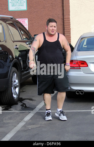 Chaz Bono 'Dancing with the Stars' celebrities outside the dance rehearsal studios Los Angeles, California - 14.10.11 Stock Photo