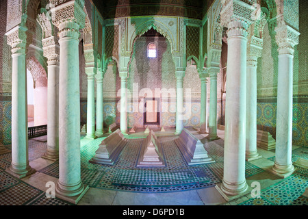 Interior of the Saadien Tombs, Marrakech, Morocco, North Africa, Africa Stock Photo