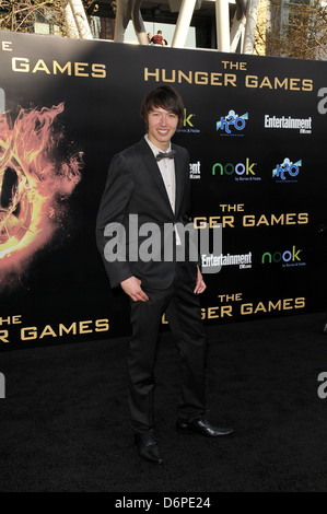 Sam Tan World Premiere of 'THE HUNGER GAMES' held at Nokia Theatre L.A. Live - Arrivals Los Angeles, California - 12.03.12 Stock Photo