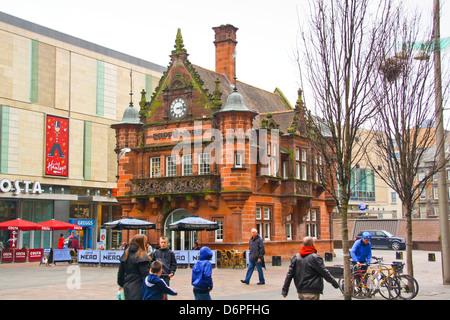 Original St Enoch underground station now coffee shop Glasgow Stock Photo