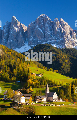 St. Magdalena, Val di Funes, Trentino-Alto Adige, Dolomites, South Tyrol, Italy, Europe Stock Photo