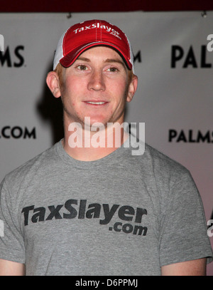 Cole Whitt Palms Casino Resort welcomes Nascar stars Danica Patrick and Cole Whitt to sign autographs during Nascar weekend Las Stock Photo