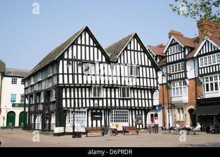 Timber framed Booth Hall or Round House. Evesham Worcestershire England UK Stock Photo