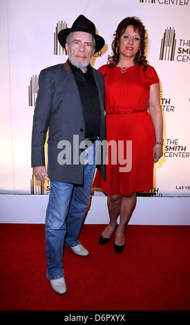 Merle Haggard, Theresa Ann Lane at arrivals for Opening Night at the