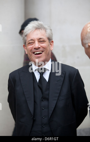 John Bercow at the Margaret Thatcher funeral Stock Photo