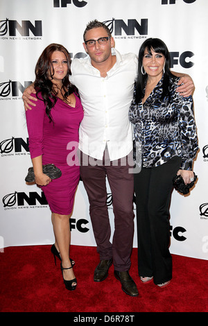 Mob Wives, Karen Gravano, Renee Graziano IFC's 'Onion News Network' season 2 premiere event at The New Museum - Arrivals New Stock Photo