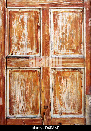 Brown texture of old door. Element of design. Stock Photo