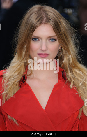 Lily Donaldson LFW: Burberry Prorsum a/w fashion show - arrivals held at the Kensington Gardens. London, England - 21.02.11 Stock Photo