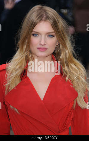 Lily Donaldson LFW: Burberry Prorsum a/w fashion show - arrivals held at the Kensington Gardens. London, England - 21.02.11 Stock Photo