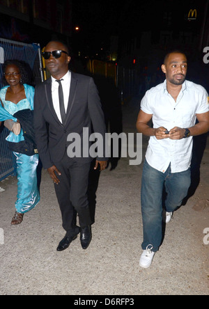 Femi Oyeniran UK film premiere of 'Demons Never Die' held at the Odeon West End - Outside Arrivals London, England - 10.10.11 Stock Photo