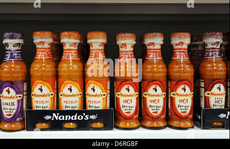 Nandos sauces Stock Photo