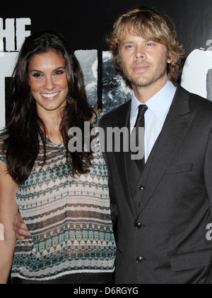 Daniela Ruah, Eric Christian Olsen 'The Thing' Los Angeles Premiere held at The AMC Universal City Walk in Universal City Los Stock Photo