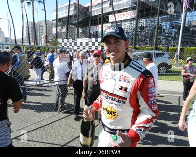 Long Beach, California, USA. 21st April, 2013. Toyota Grand Prix of Long Beach 2nd place Graham Rahal. (Credit Image: Credit:  Scott A. Tugel/ZUMAPRESS.com/Alamy Live News) Stock Photo