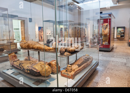 England,London,British Museum,Exhibit Of Egyptian Mummies Stock Photo ...