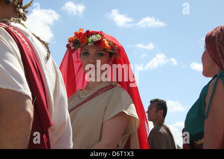 21 April 2013 - 2766 Birthday - Birth of Rome celebrations at the Circus Maximus, Rome, Italy Stock Photo