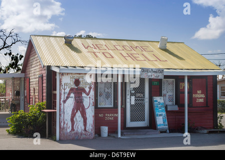 Hell, Cayman Islands - Devil's Hang Out Gift Shop Stock Photo