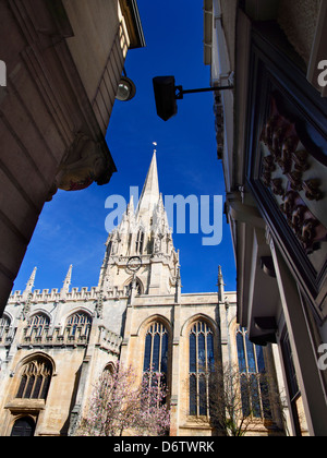 Saint Mary's Church, Oxford in Springtime Stock Photo