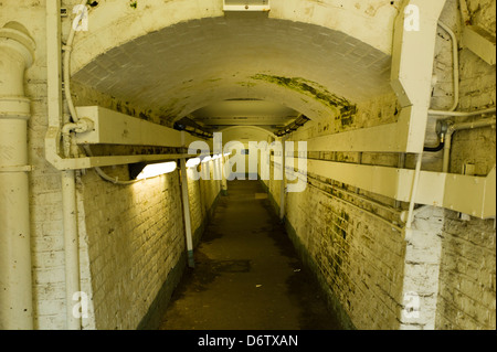 Pedestrian subway under station, Brighton, UK Stock Photo