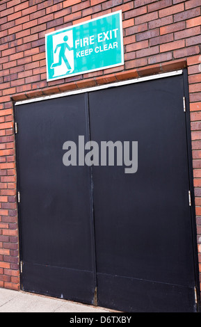 External Fire exit doors Stock Photo - Alamy