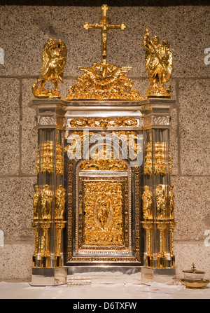 MADRID - MARCH 10: Modern Tabernacle from church hl. Theresia (Madrid - Iglesia de Santa Teresa y San Jose Stock Photo