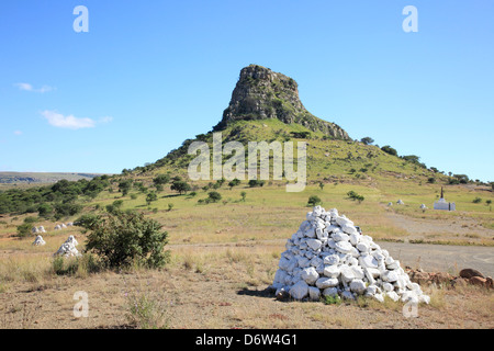 Graves from Anglo-Zulu Battle, Isandlwana, KwaZulu-Natal, South Africa ...