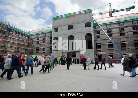 Potsdam, Germany, visitors to the site of the Brandenburg state parliament Stock Photo