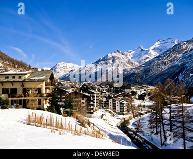 8477. Saas Fee, Valais, Switzerland, Europe Stock Photo