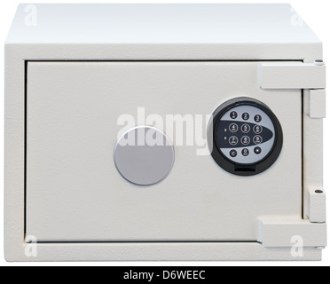 Electronic Home Safe Isolated with Clipping Path Stock Photo