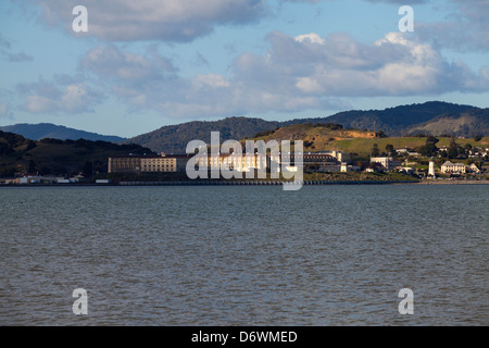 View of San Quentin State Prison from Corte Madera, California, United States, North America Stock Photo