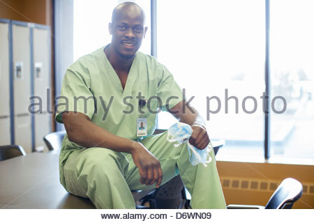 Portrait of confident male surgeon in meeting room
