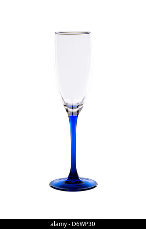 Empty wine glass isolated on gray background Stock Photo