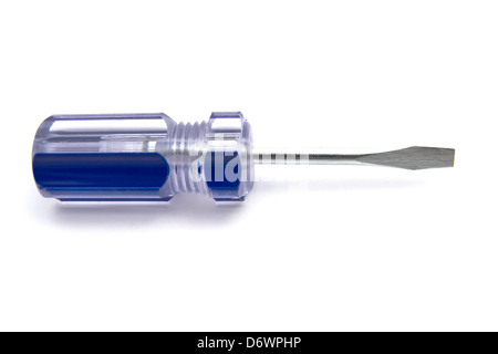 Mini screwdriver isolated on white background Stock Photo