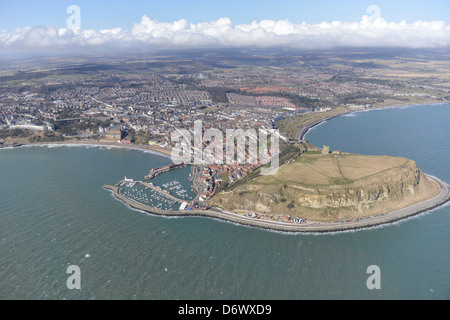 Aerial photograph of Scarborough North Yorkshire Stock Photo