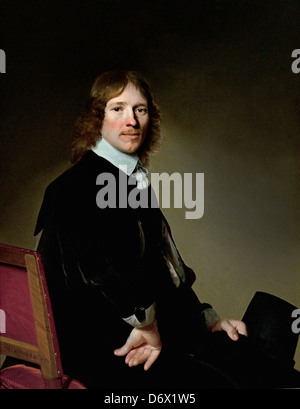 Portrait of Eduard Wallis 1652 Johannes Verspronck Dutch Netherlands Stock Photo