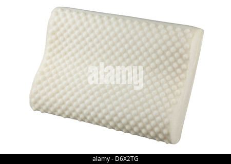 soft latex natural material inside the pillow to protect mite, dust and support your neck Stock Photo